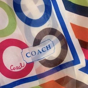 Coach satin scarf